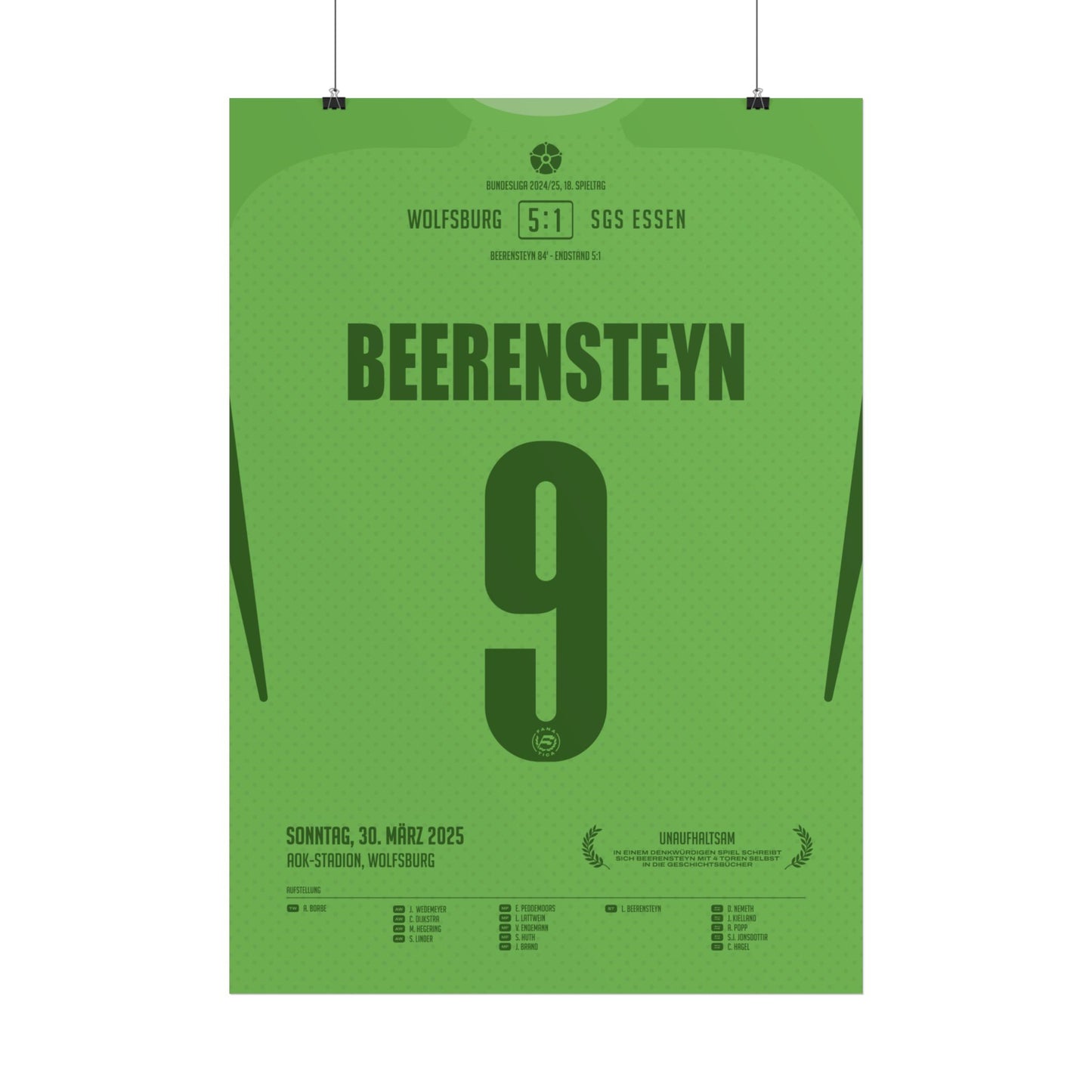 Lineth Beerensteyn | 9 • "Vierfach-Vollstreckerin – ein Nachmittag für die Ewigkeit" • 30.03.2025