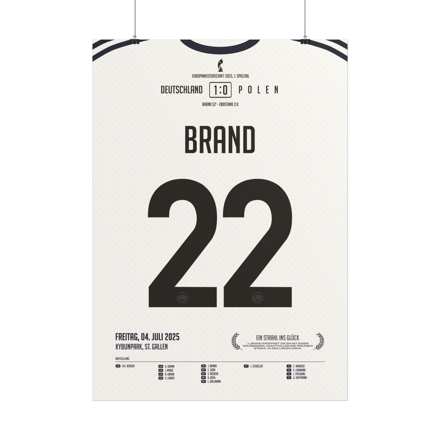 Jule Brand | 22 • "Mit einem Strahl ins Glück!" • 04.07.2025