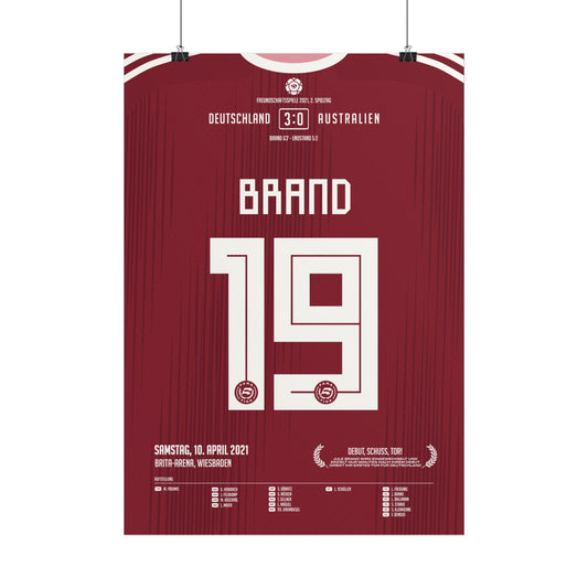 Jule Brand | 19 • "Debüt, Schuss, Tor! " • 10.04.2021