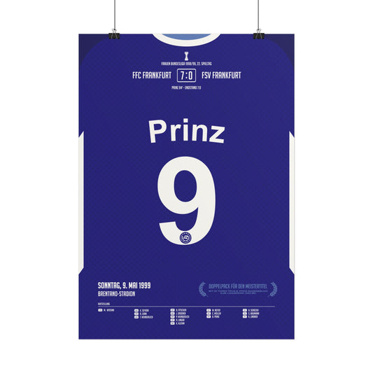 Birgit Prinz | 9 • "Doppelpack für den Meistertitel" • 09.05.1999