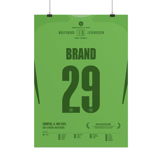 Jule Brand | 29 • "Letztes Spiel, letztes Tor – ein Abschied mit Ansage" • 11.05.2025