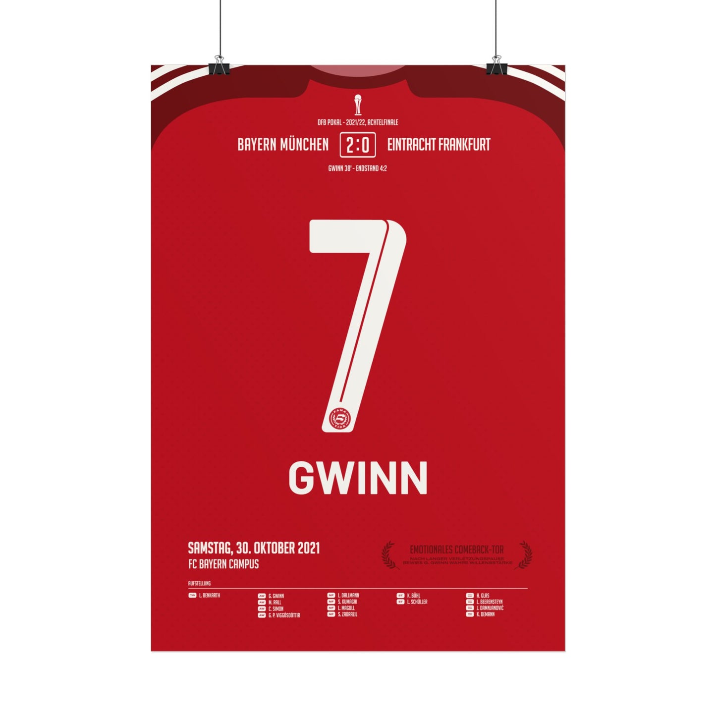 Giulia Gwinn | 7 • "Emotionales Comeback-Tor" • 30.10.2021