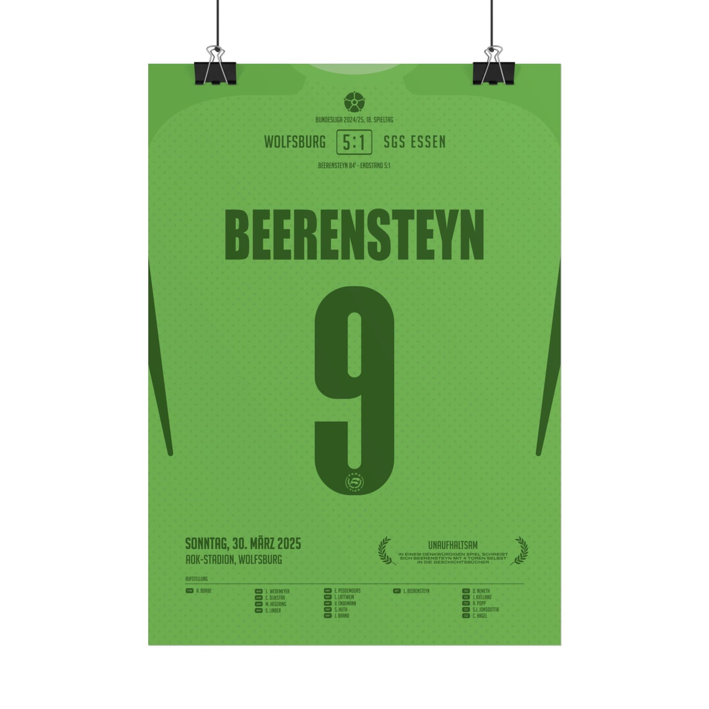 Lineth Beerensteyn | 9 • "Vierfach-Vollstreckerin – ein Nachmittag für die Ewigkeit" • 30.03.2025