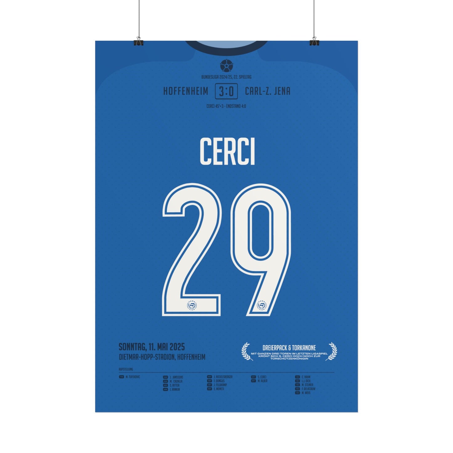 Selina Cerci | 29 • "Krönung am letzten Spieltag – Cerci schnappt sich die Kanone" • 11.05.2025