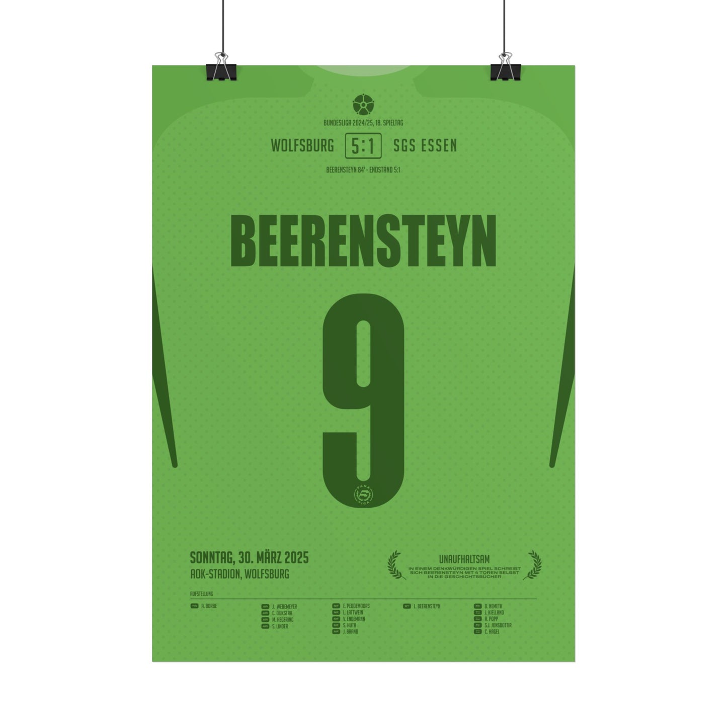 Lineth Beerensteyn | 9 • "Vierfach-Vollstreckerin – ein Nachmittag für die Ewigkeit" • 30.03.2025