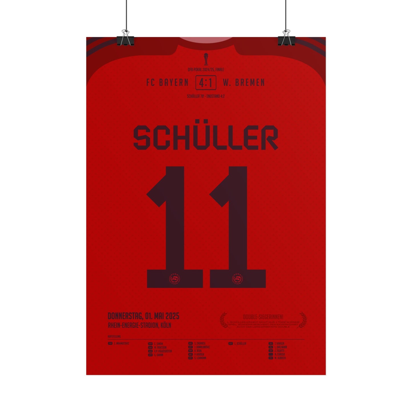 Lea Schüller | 11 • "Dreifach gekrönt – Schüller schießt Bayern zum Double" • 01.05.2025