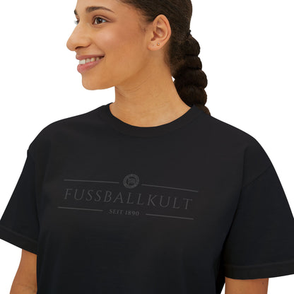 Frauen Boxy Shirt • "FUSSBALLKULT"