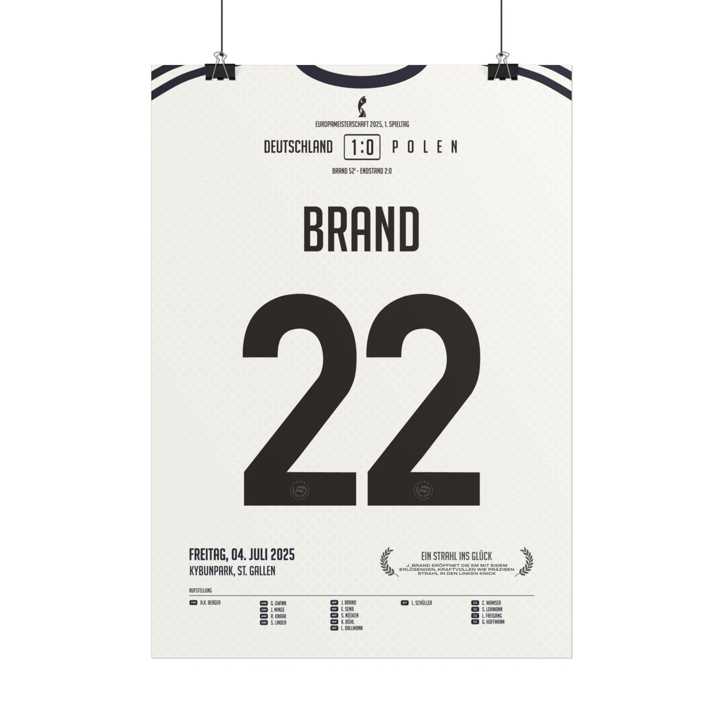 Jule Brand | 22 • "Mit einem Strahl ins Glück!" • 04.07.2025