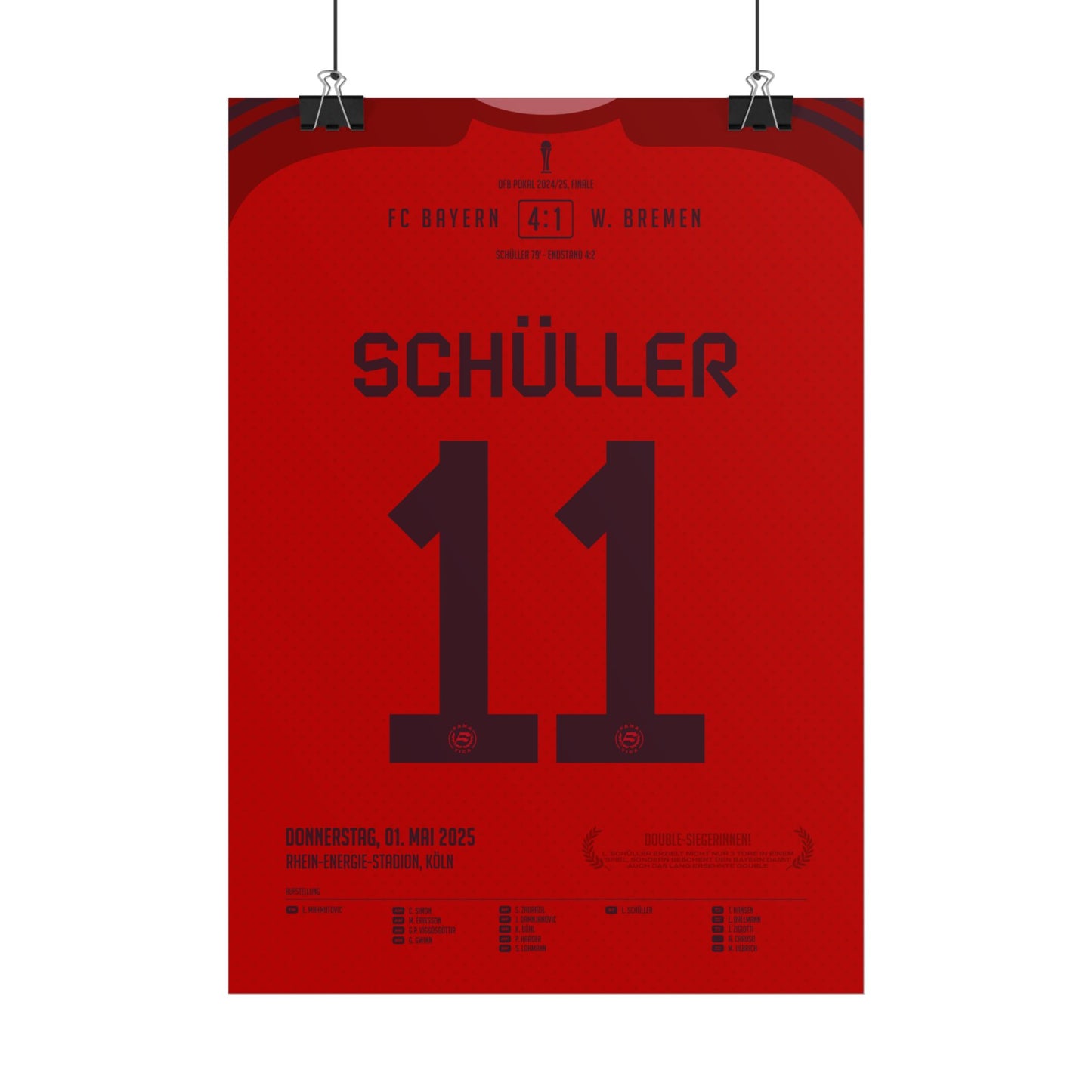 Lea Schüller | 11 • "Dreifach gekrönt – Schüller schießt Bayern zum Double" • 01.05.2025