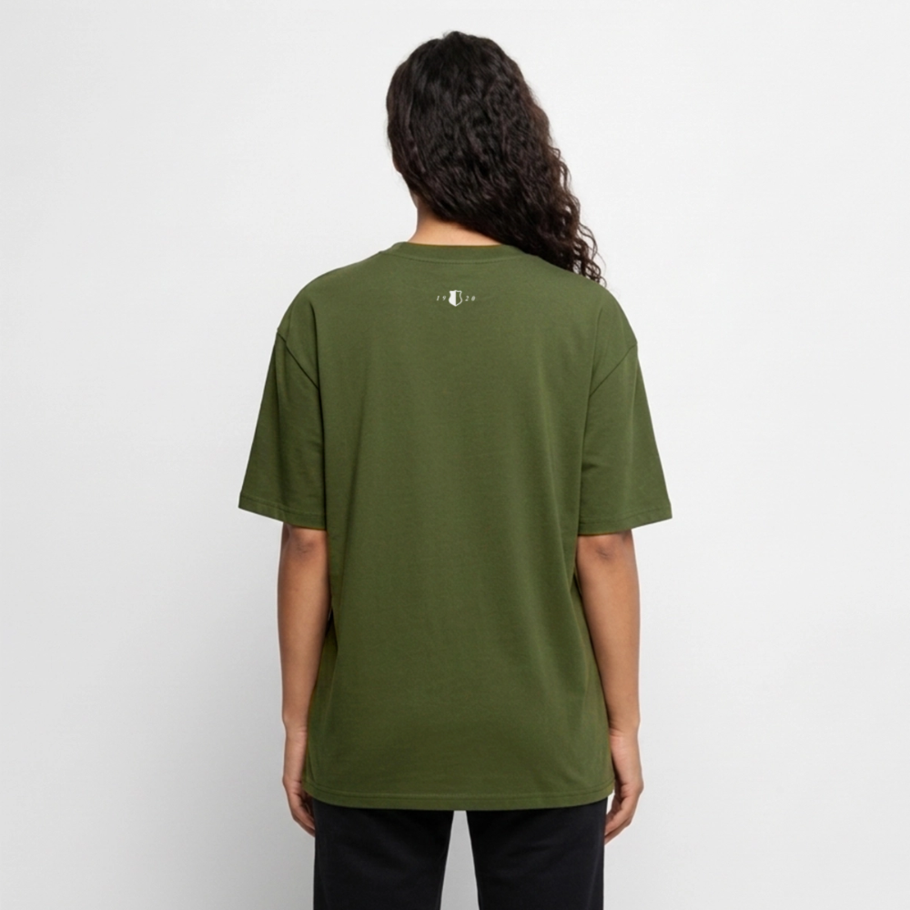 Unisex Premium Oversized Bio T-Shirt • "Dotsch" - Khaki