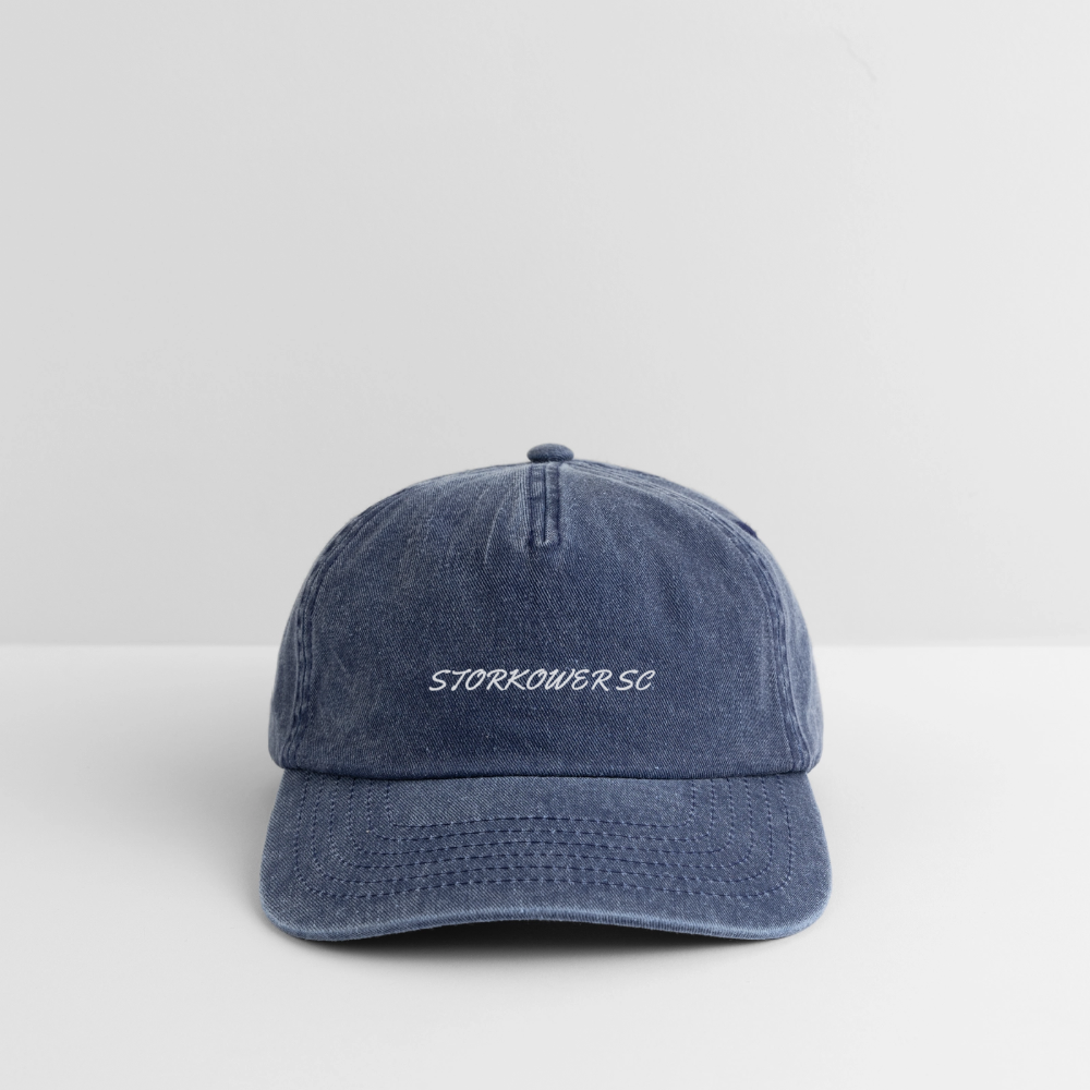 Relaxed Vintage Cap "Storkower SC" - Vintage Denim