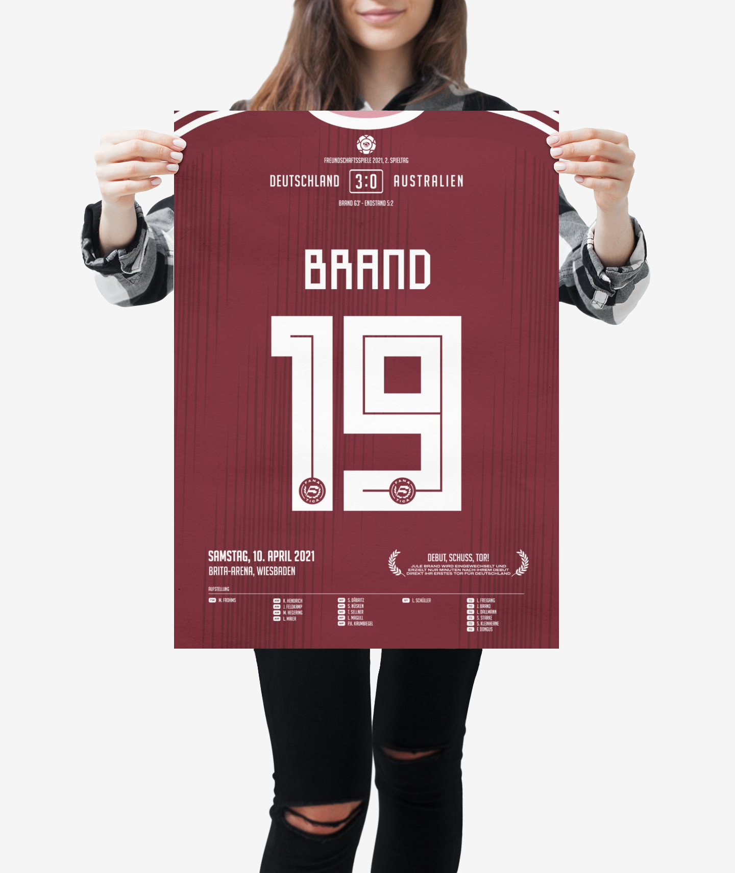 Jule Brand | 19 • "Debüt, Schuss, Tor! " • 10.04.2021