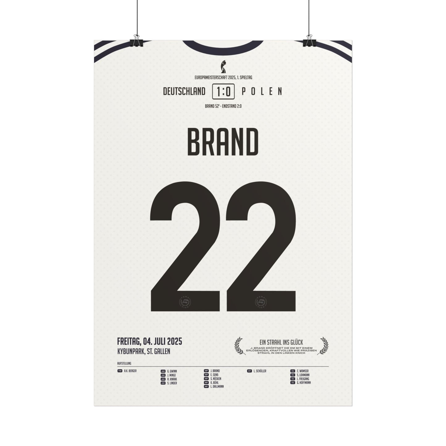 Jule Brand | 22 • "Mit einem Strahl ins Glück!" • 04.07.2025