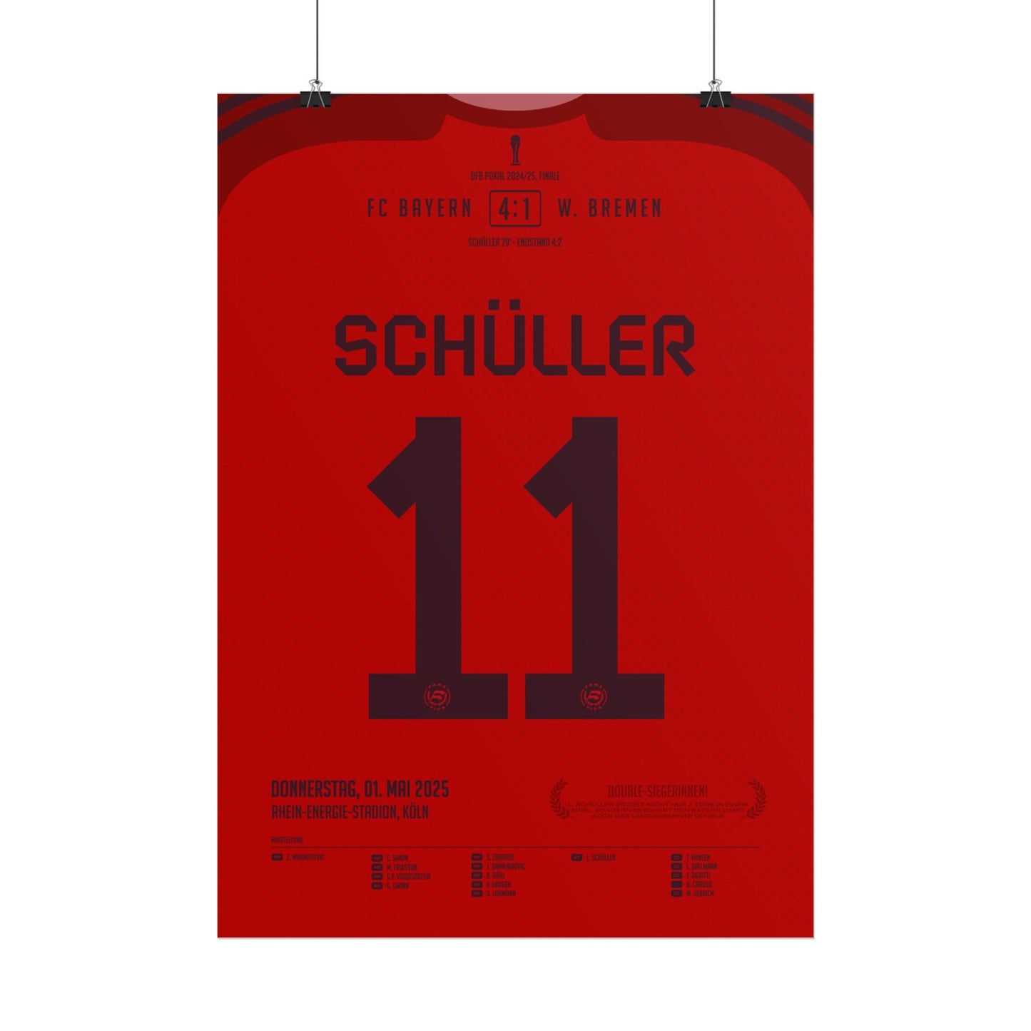 Lea Schüller | 11 • "Dreifach gekrönt – Schüller schießt Bayern zum Double" • 01.05.2025