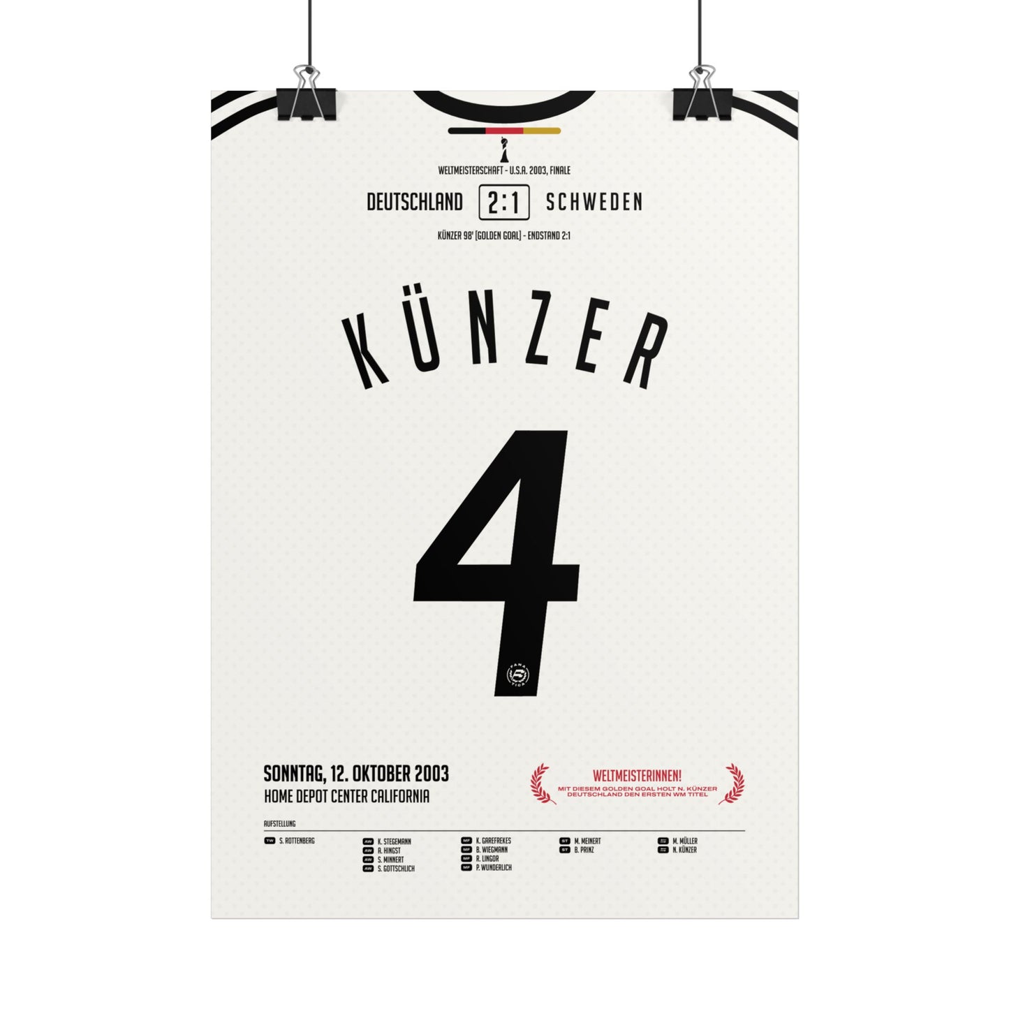 Nia Künzer | 4 • "Weltmeisterinnen!" • 12.10.2003