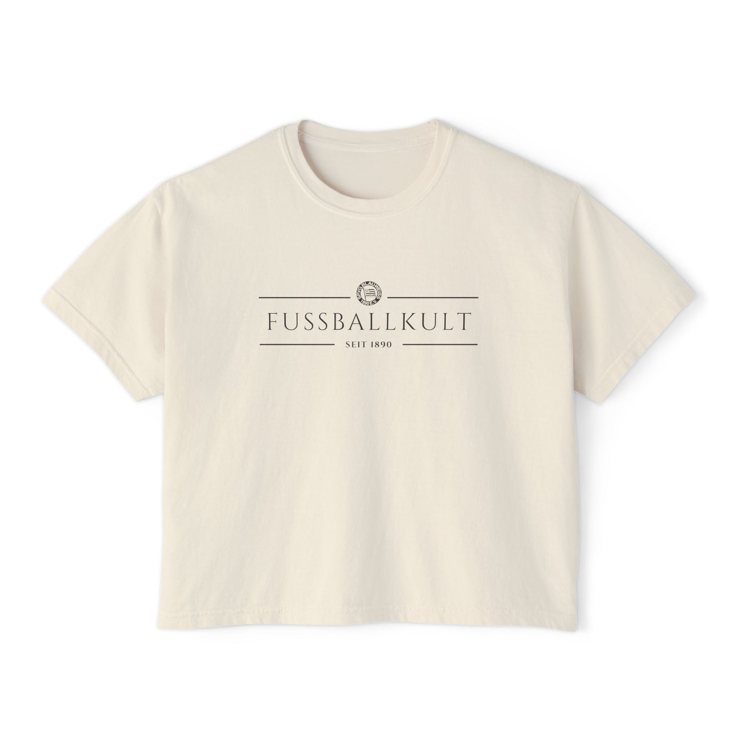 Frauen Boxy Shirt • "FUSSBALLKULT"
