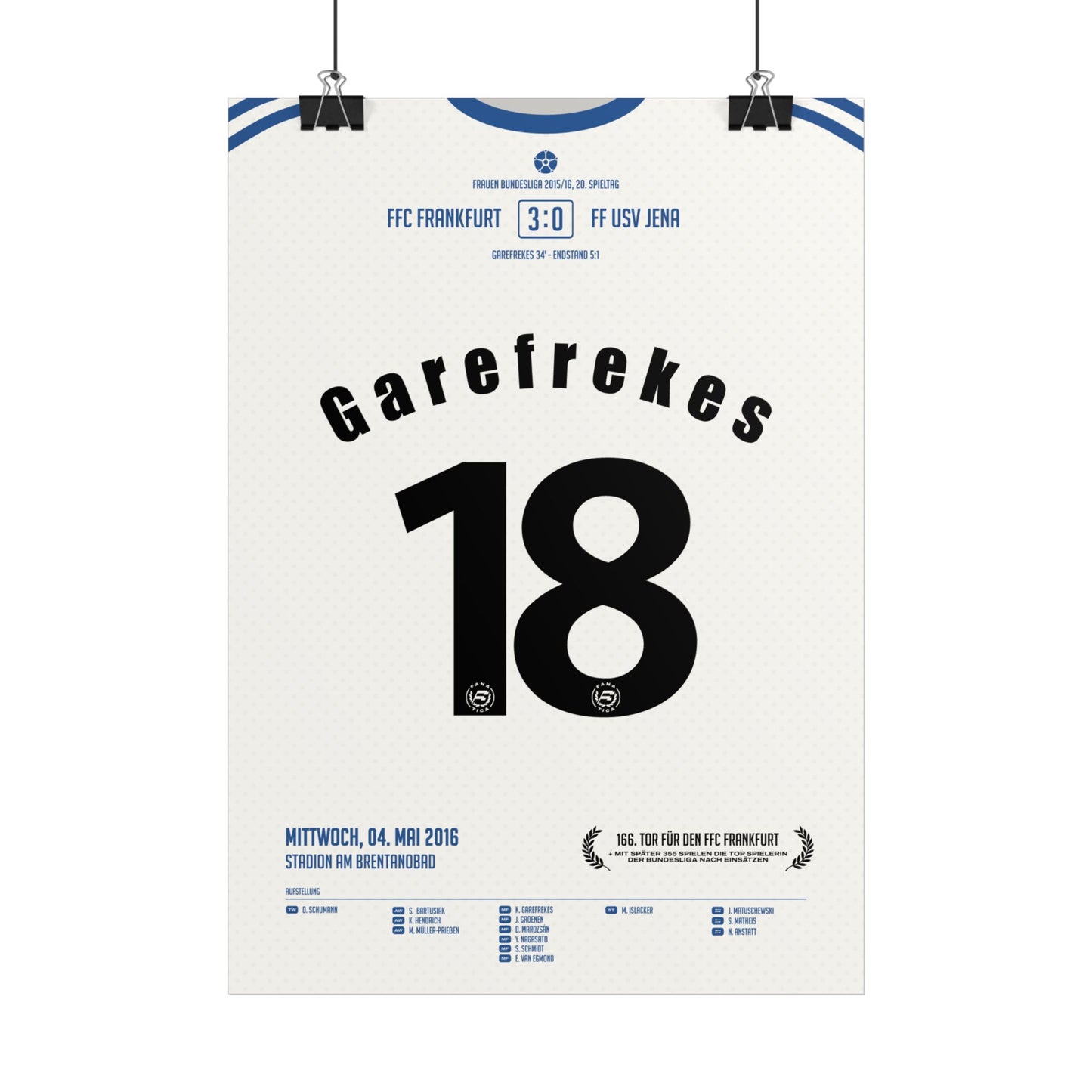 Kerstin Garefrekes  | 18 • "166. Tor" • 04.05.2016