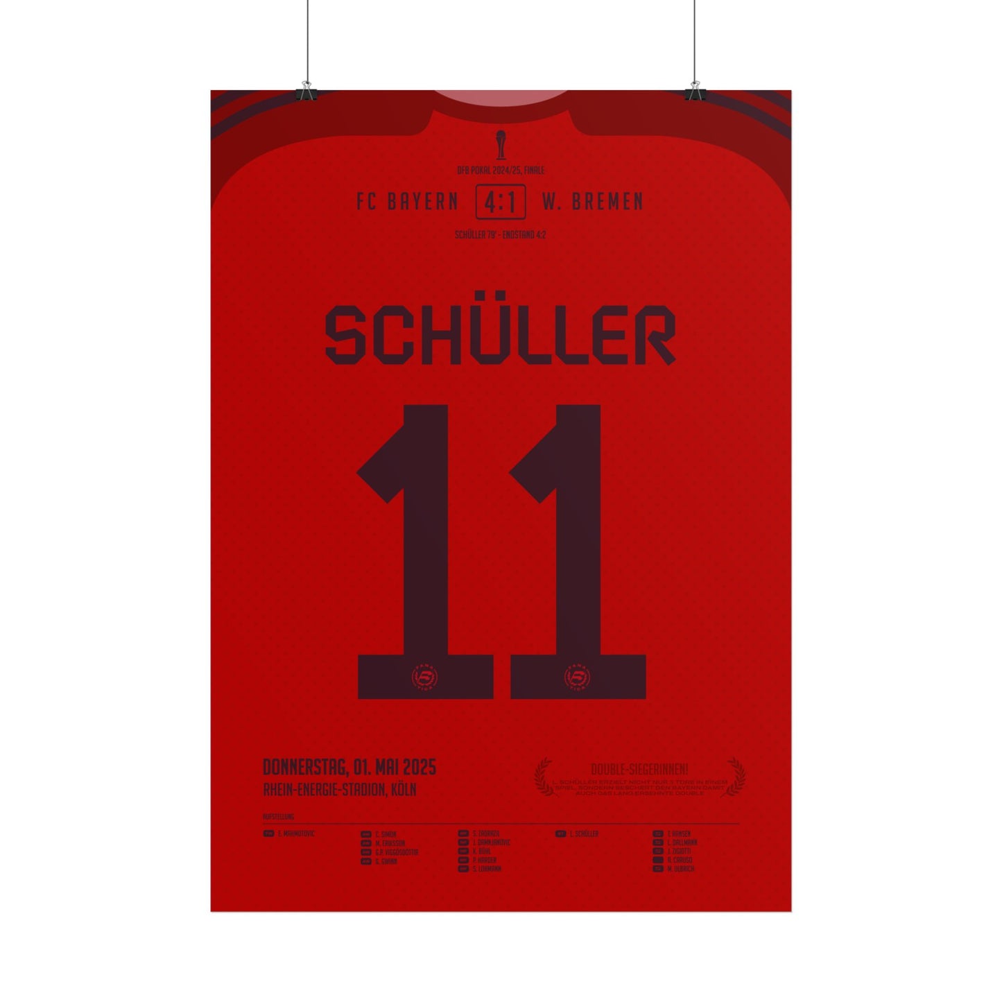 Lea Schüller | 11 • "Dreifach gekrönt – Schüller schießt Bayern zum Double" • 01.05.2025