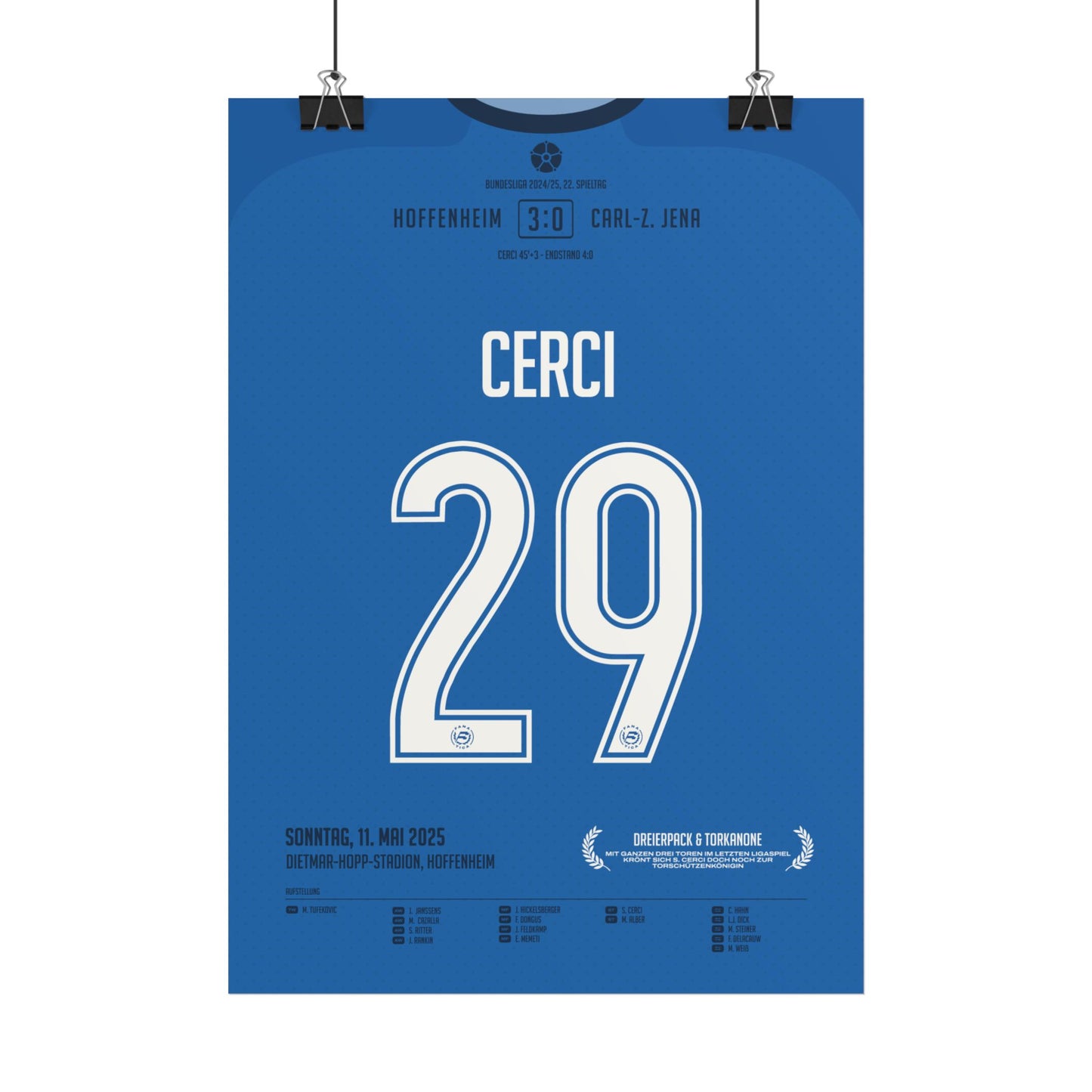 Selina Cerci | 29 • "Krönung am letzten Spieltag – Cerci schnappt sich die Kanone" • 11.05.2025